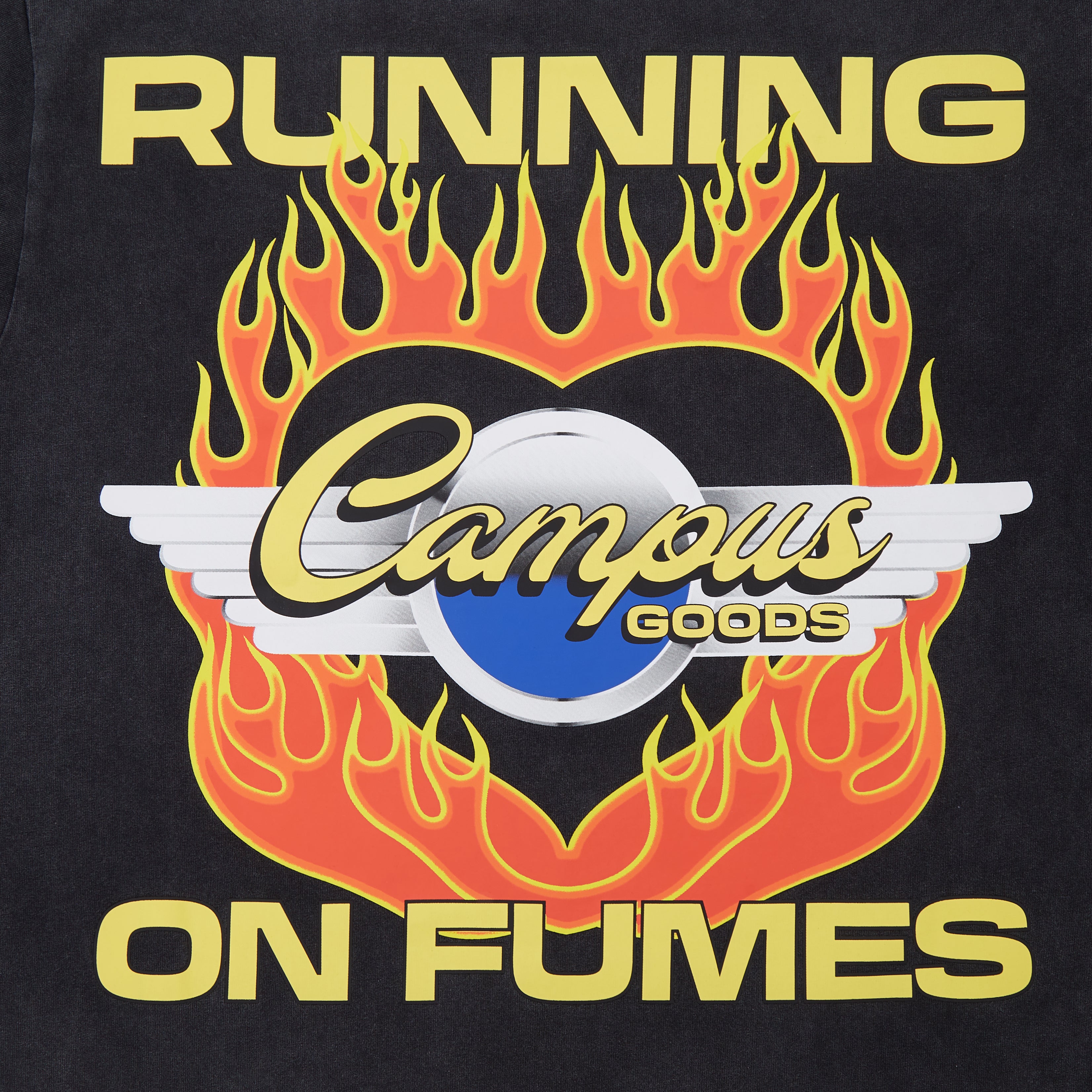 Fumes Crop Tee (Vintage Black)